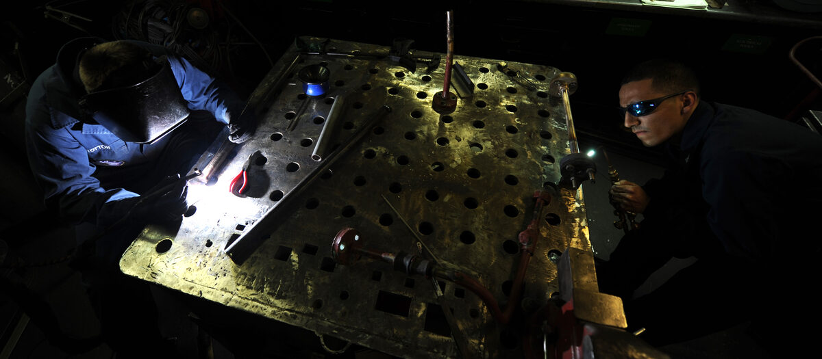 The US Navy Just Welded and Milled a Metal Part Aboard a Warship Mid-Exercise