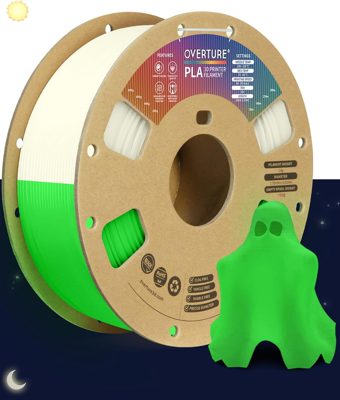 OVERTURE Glow PLA Green