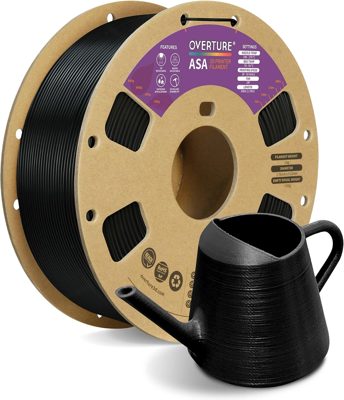 OVERTURE ASA Filament 1.75mm Black